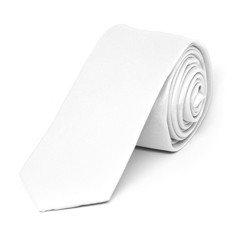 plain white tie